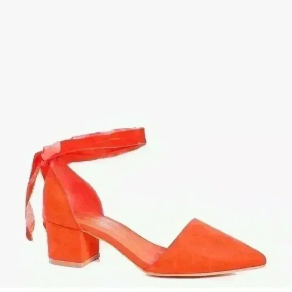 NEW NIB Boohoo Women's Daisy Wide Fit Pointed Wrap Strap Ballet Sz 9 US $45 - Picture 1 of 3